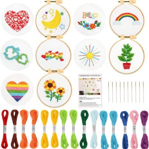 Pllieay 10 kits de punto de cruz para principiantes, kits de bordado para principiantes para niños de 7 a 13 años, incluye instrucciones, kits de Pllieay 10 kits de punto de cruz para principiantes, kits de bordado para principiantes para niños de 7 a 13 años, incluye instrucciones, kits de