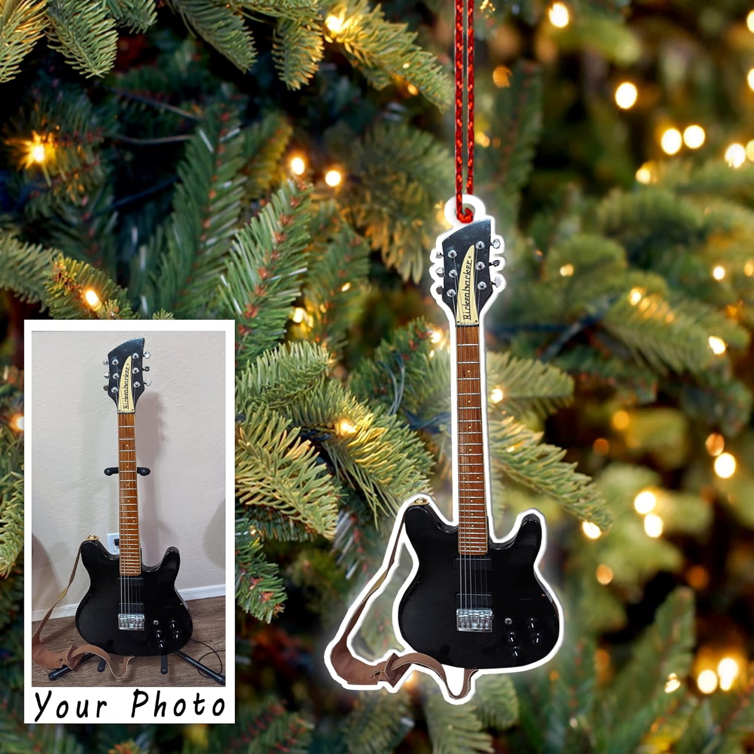 Adorno de Navidad con foto personalizada para amantes de las carreras de modelos tardíos por Kool-Kool, regalo de carreras de pista de tierra,