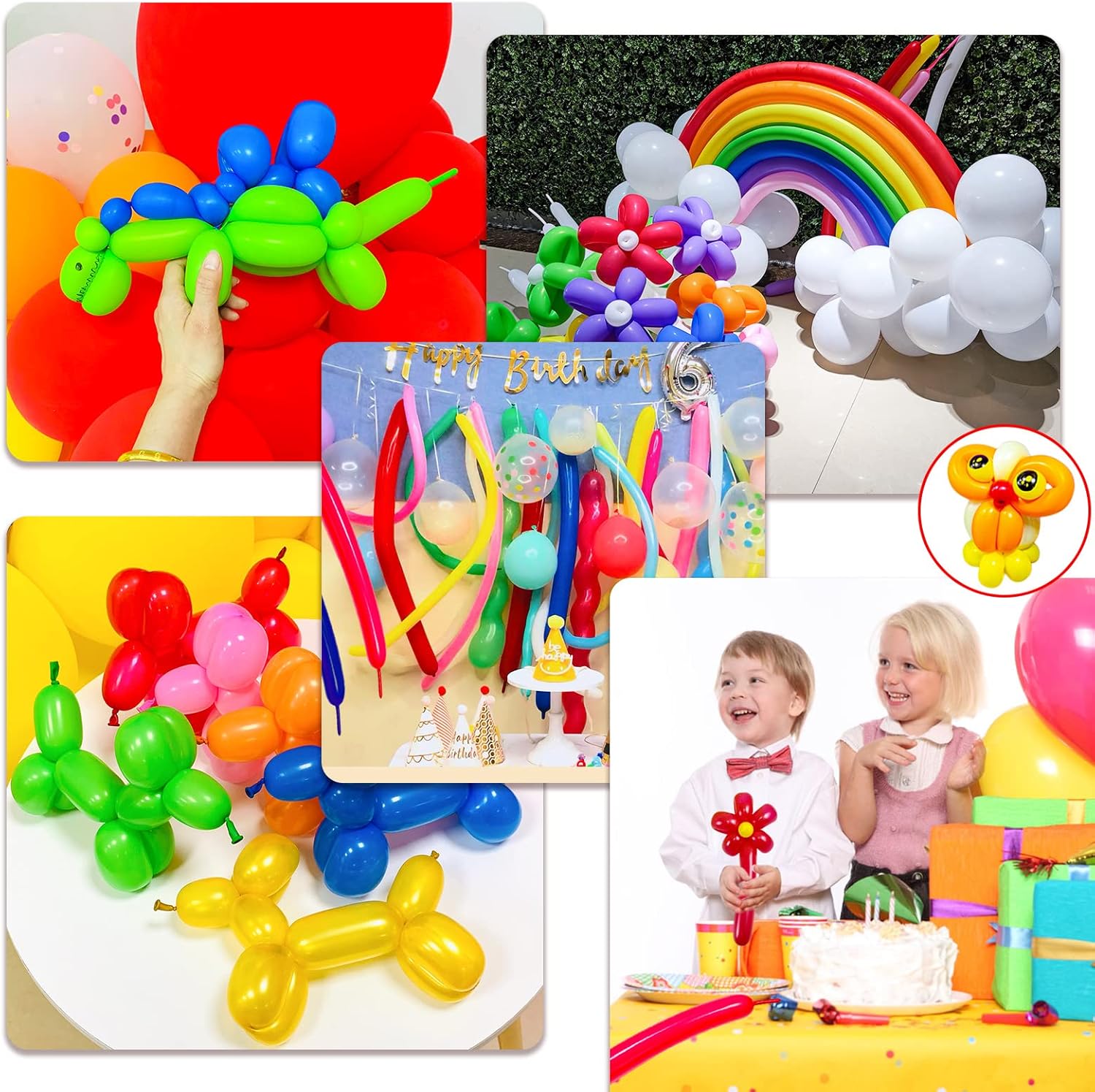 Globos verdes 260 para torcer globos de animales, globos verdes largos y delgados para modelar, kit de globos mágicos verdes para bodas, cumpleaños,