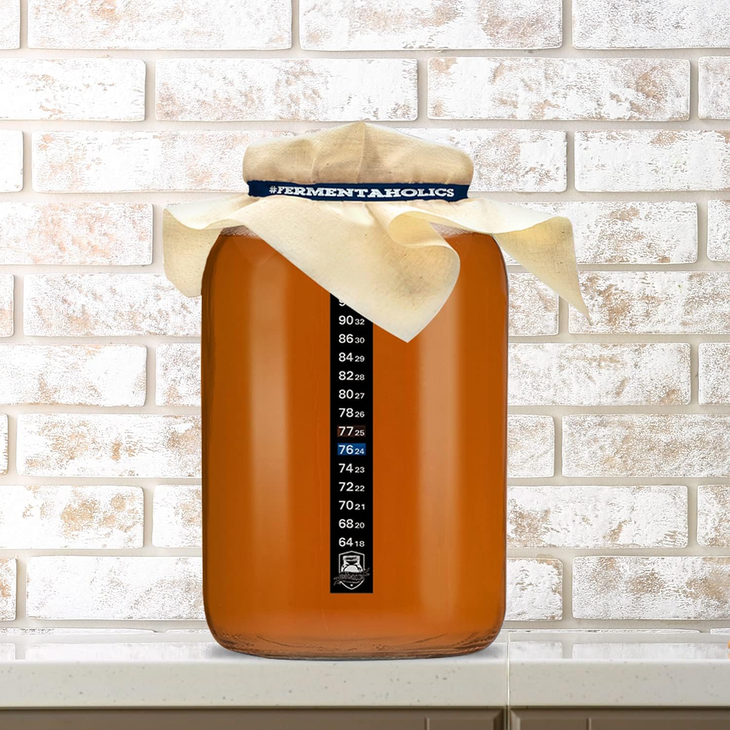 Fundas de muselina sin blanquear para kombucha, paquete de 4 con bandas de goma, cuadrado de 10 pulgadas que se adapta a una amplia variedad de