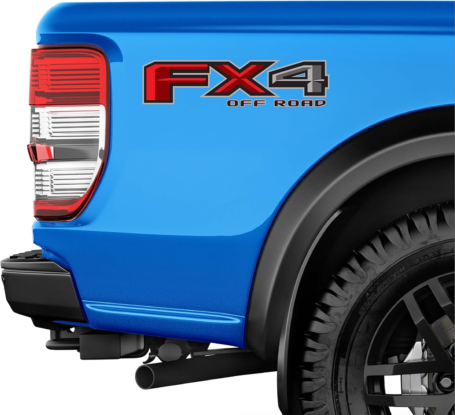 FX4 – Calcomanía de repuesto para bandera negra de Estados Unidos, emblema de cabecera F 150 para camión 4×4 Super Duty (FX4 Off Road calcomanía de