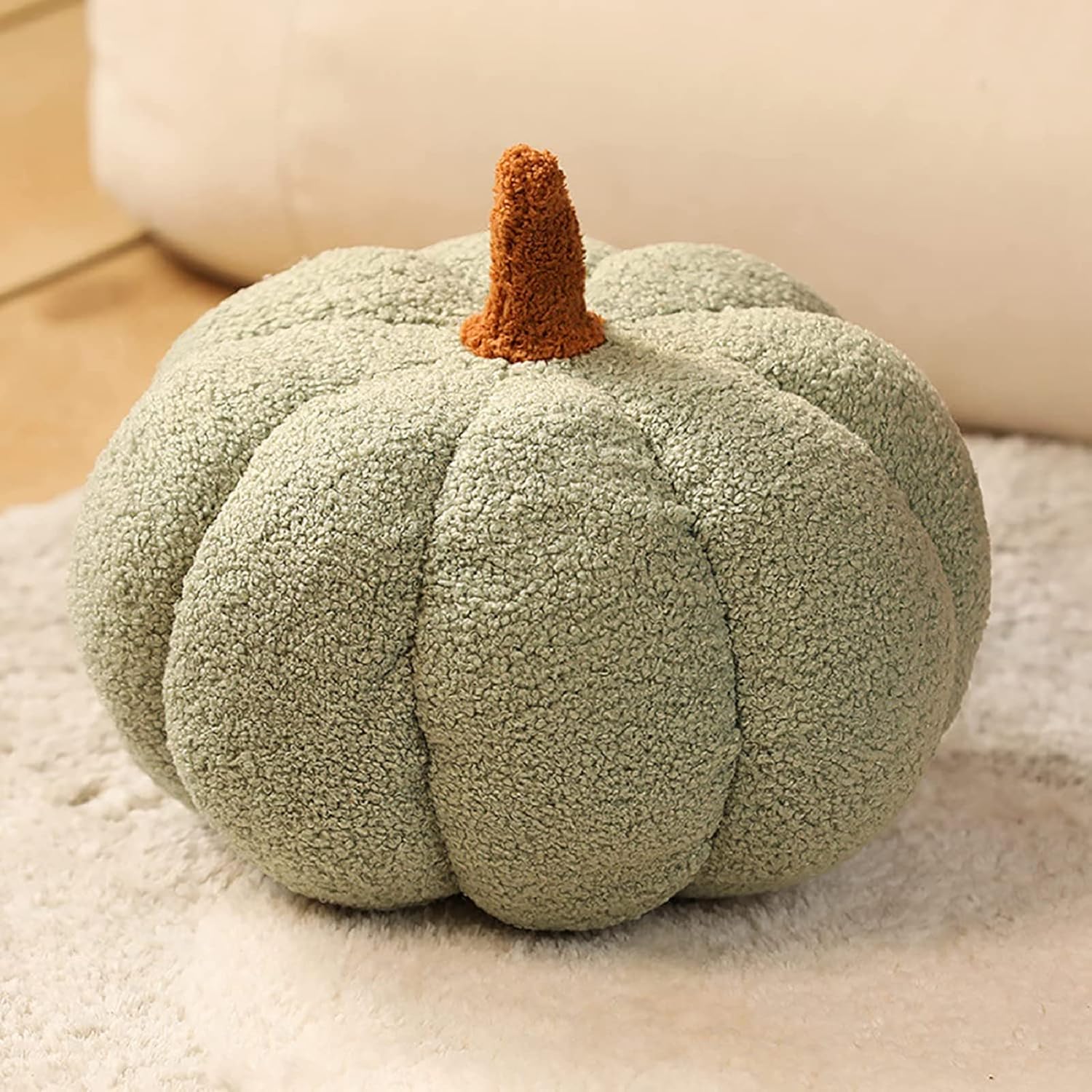 VS&LLWQ Decoración de calabaza de Halloween, decoración de felpa esponjosa, almohada decorativa de calabazas de Halloween, almohada de felpa de
