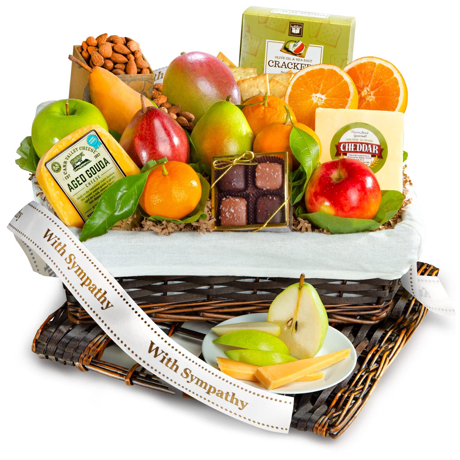 With Sympathy Classic Deluxe – Cesta de frutas