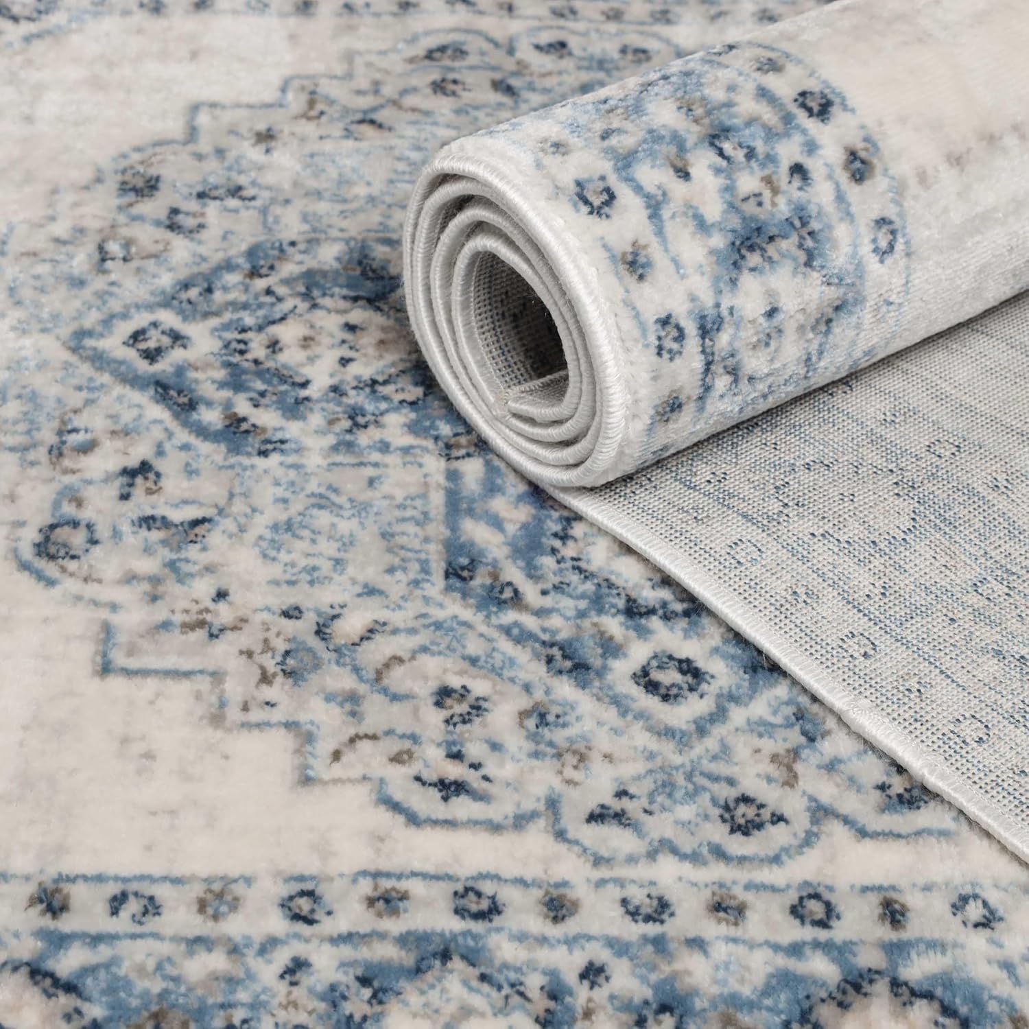 SUPERIOR Demelza – Alfombra interior con respaldo de algodón, perfecta para pasillos, entrada, oficina, sala de estar, madera dura, azulejos o