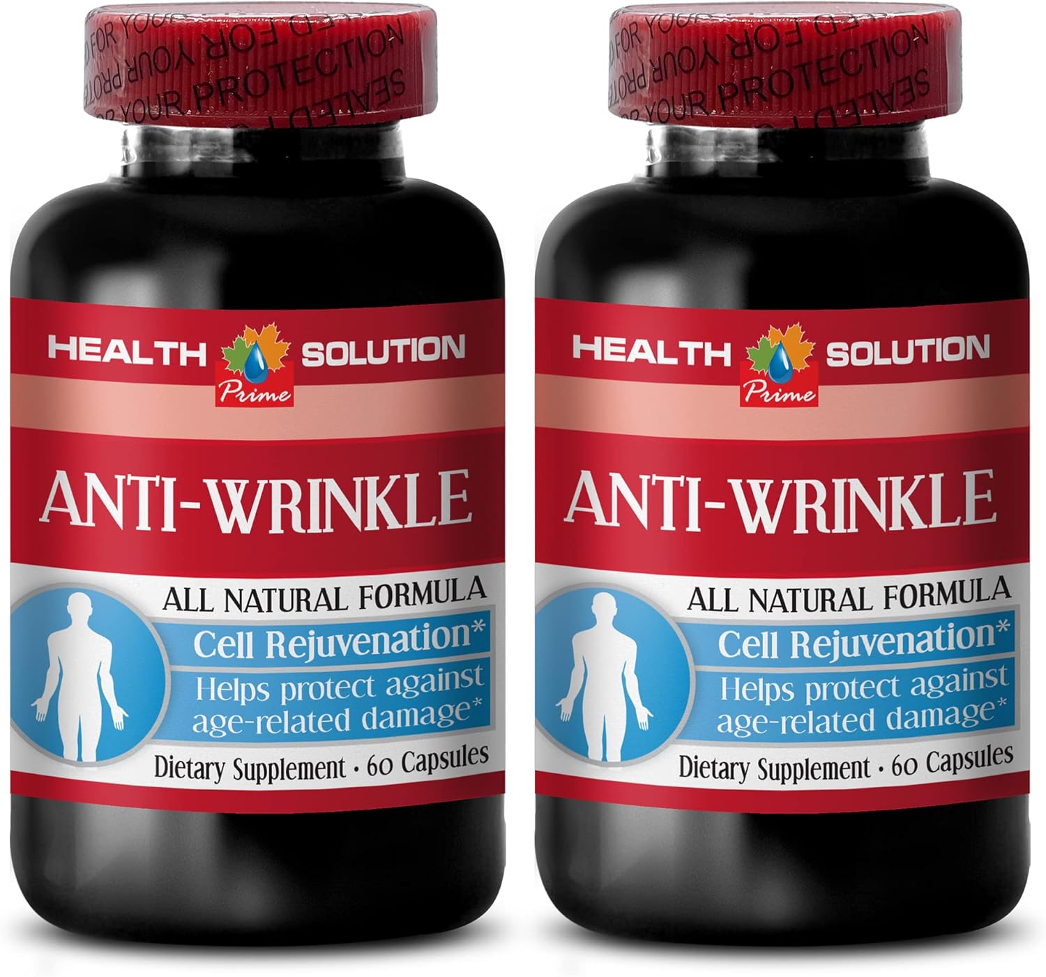 Cápsulas antiarrugas para la cara – COMPLEJO ANTIARRUGAS – Minerales para la piel, Suplemento antienvejecimiento, colágeno de vitamina E, suero