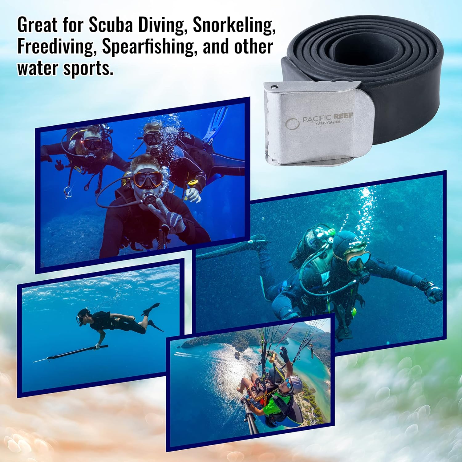 Cinturón de peso de buceo