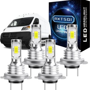 Bombillas aptas para Ram ProMaster 1500 2500 3500 2014-2022, bombillas con chips CSP, bombillas H7+H7 HiLo, 500% de brillo 6000K blanco frío, Bombillas aptas para Ram ProMaster 1500 2500 3500 2014-2022, bombillas con chips CSP, bombillas H7+H7 HiLo, 500% de brillo 6000K blanco frío,