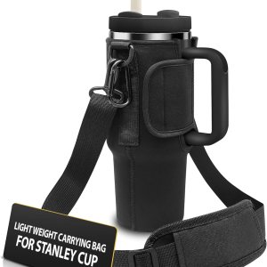 Bolsa de transporte de hombro Stanley Cup (se adapta tanto a 30 oz 40 onzas) soporte para vasos Stanley Simple Modern con correa ajustable y clip de Bolsa de transporte de hombro Stanley Cup (se adapta tanto a 30 oz 40 onzas) soporte para vasos Stanley Simple Modern con correa ajustable y clip de