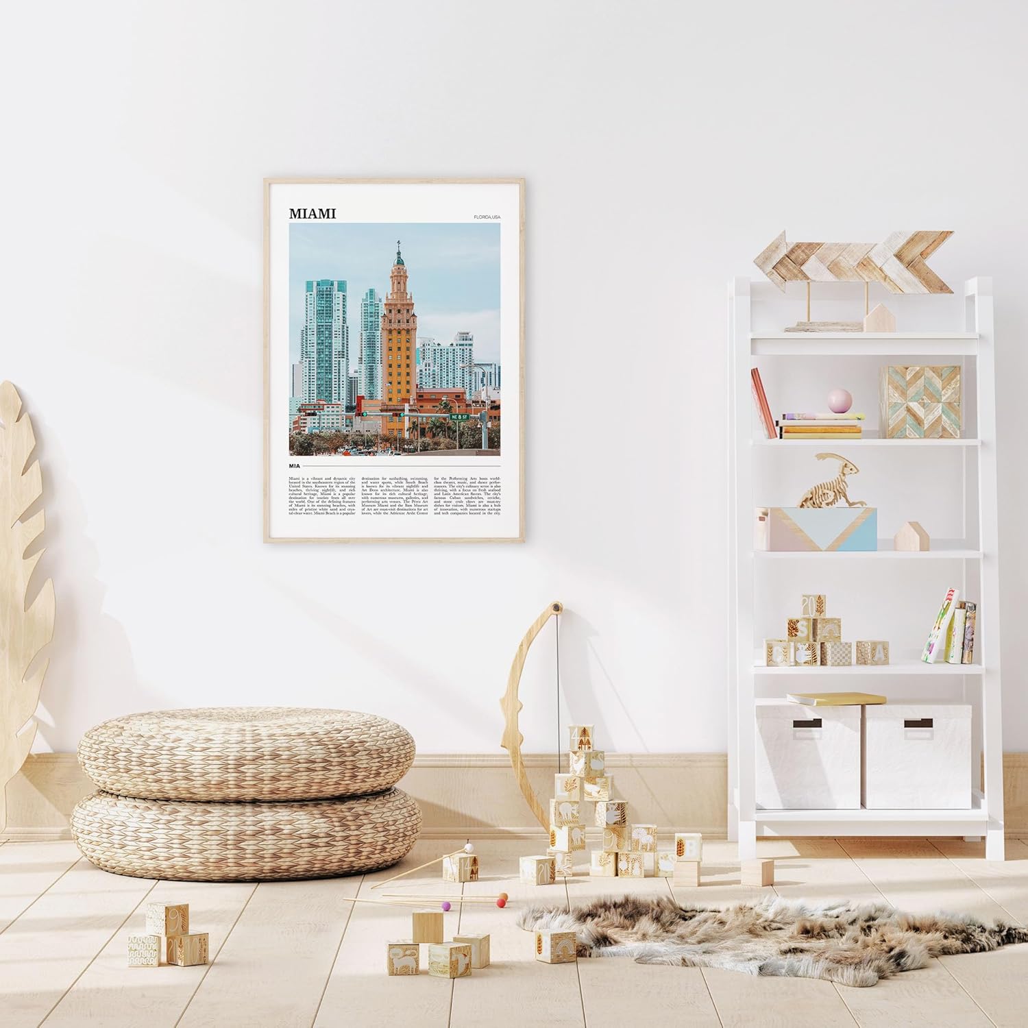 Miami Travel Poster 2, Miami Wall Art, Miami Poster Print, Miami Photo, Miami Decor, Florida, USA
