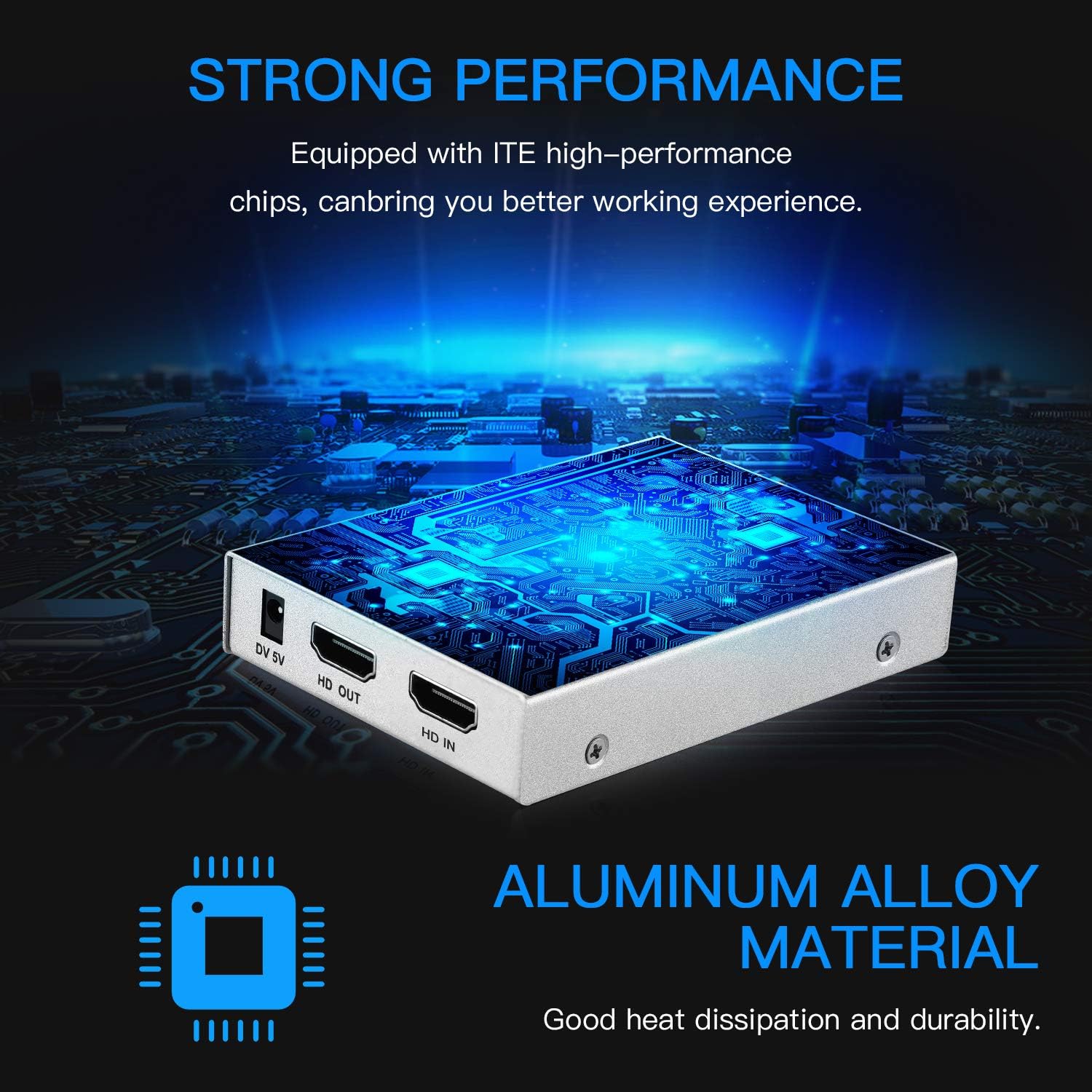 Ulalov Tarjeta de captura de video, USB 3.0 HDMI tarjeta de captura de juegos, transmisión en vivo y grabación en 1080p compatible con PS4, Switch,