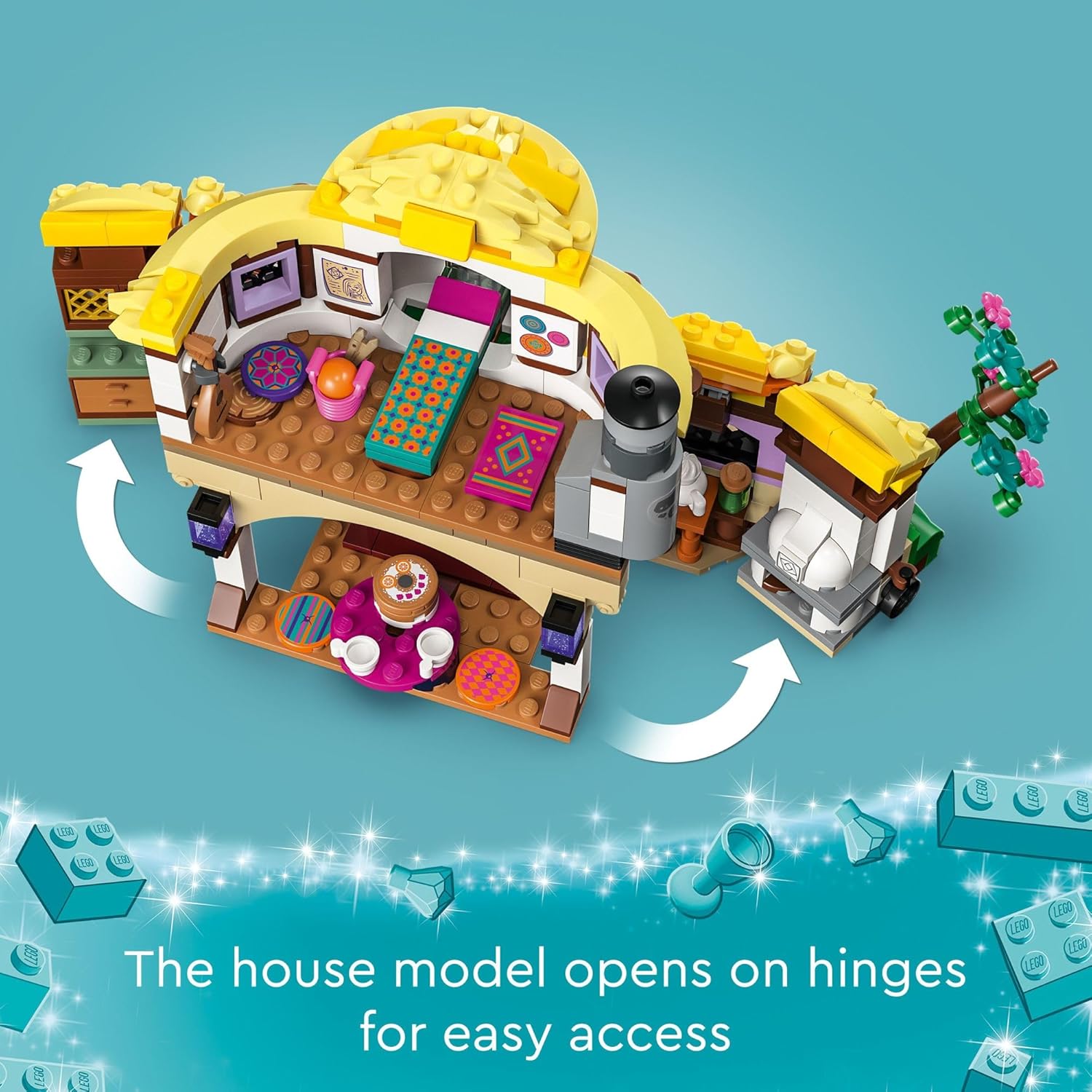 LEGO Disney Wish Asha’s Cottage 43231 – Juego de juguetes de construcción, una casa de campo para la vida de rol en la aldea, regalo coleccionable