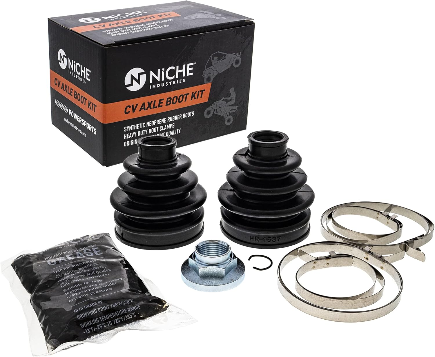 NICHE Kit de arranque de eje CV delantero para Yamaha Grizzly 660 5KM-2510H-10-00 5KM-2510F-11-00 UTV