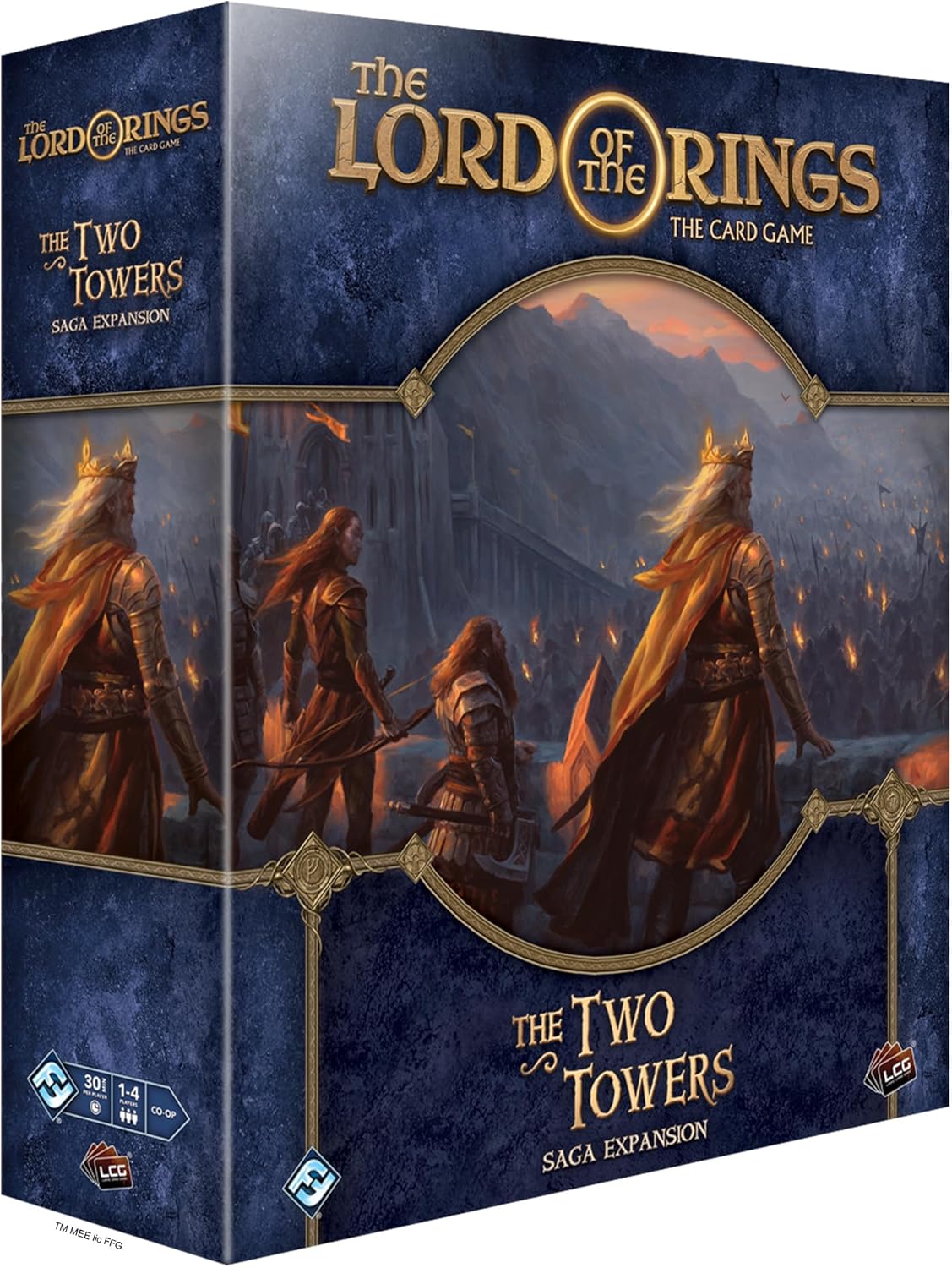 The Lord of the Rings The Card Game The Two Towers SAGA Expansion – Juego de aventura cooperativa, juego de estrategia, edades 14+, 1-4 jugadores,