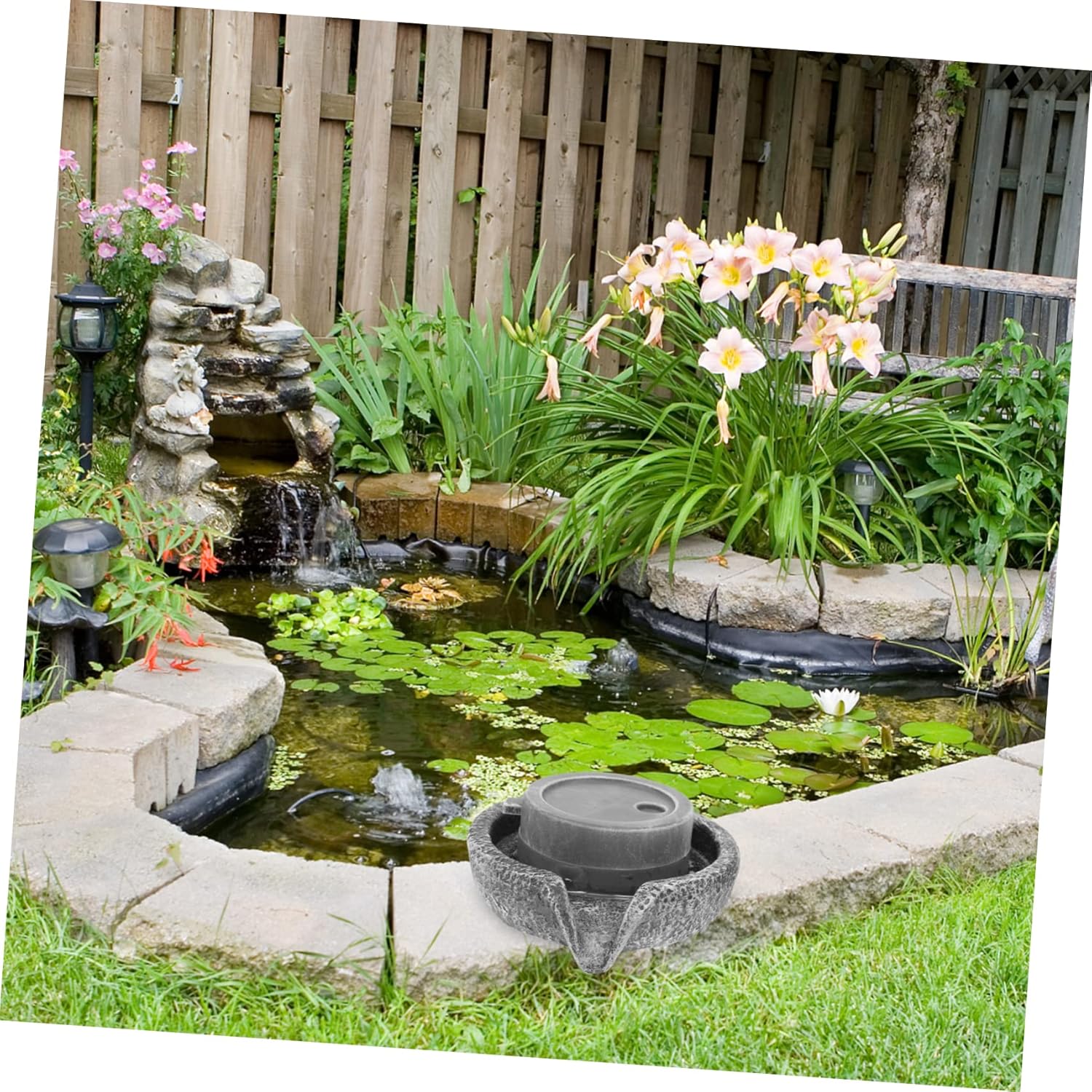 DECHOUS 1 Unidades Micro Molino de Agua Fuente de Mesa Accesorios de Mesa Cascada Interior Micro Fotografía Prop Decoración Mini Fuente de Agua