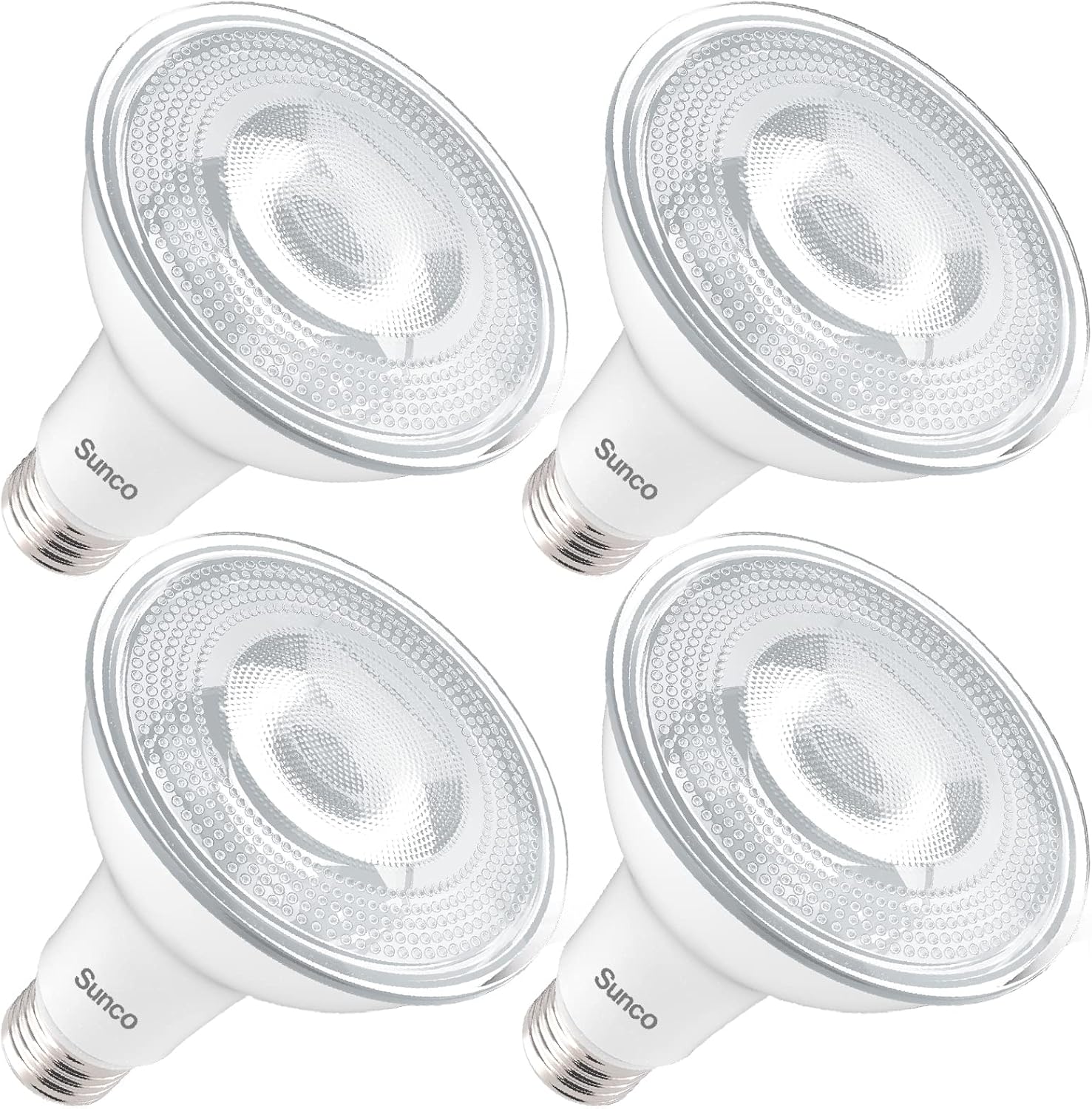 Sunco Lighting PAR30 Bombillas LED, luz de inundación para exteriores e interiores de 75 W, equivalente a 11 W, regulable, 4000 K, blanco frío, 850