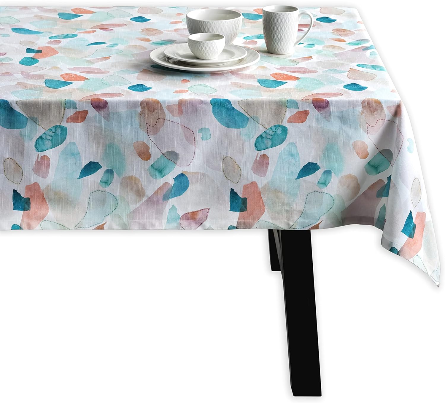 Maison d’ Hermine Mantel 100% algodón, decorativo, lavable, rectangular, para regalos, cocina, comedor, fiestas de bufé y campamento, picnic de