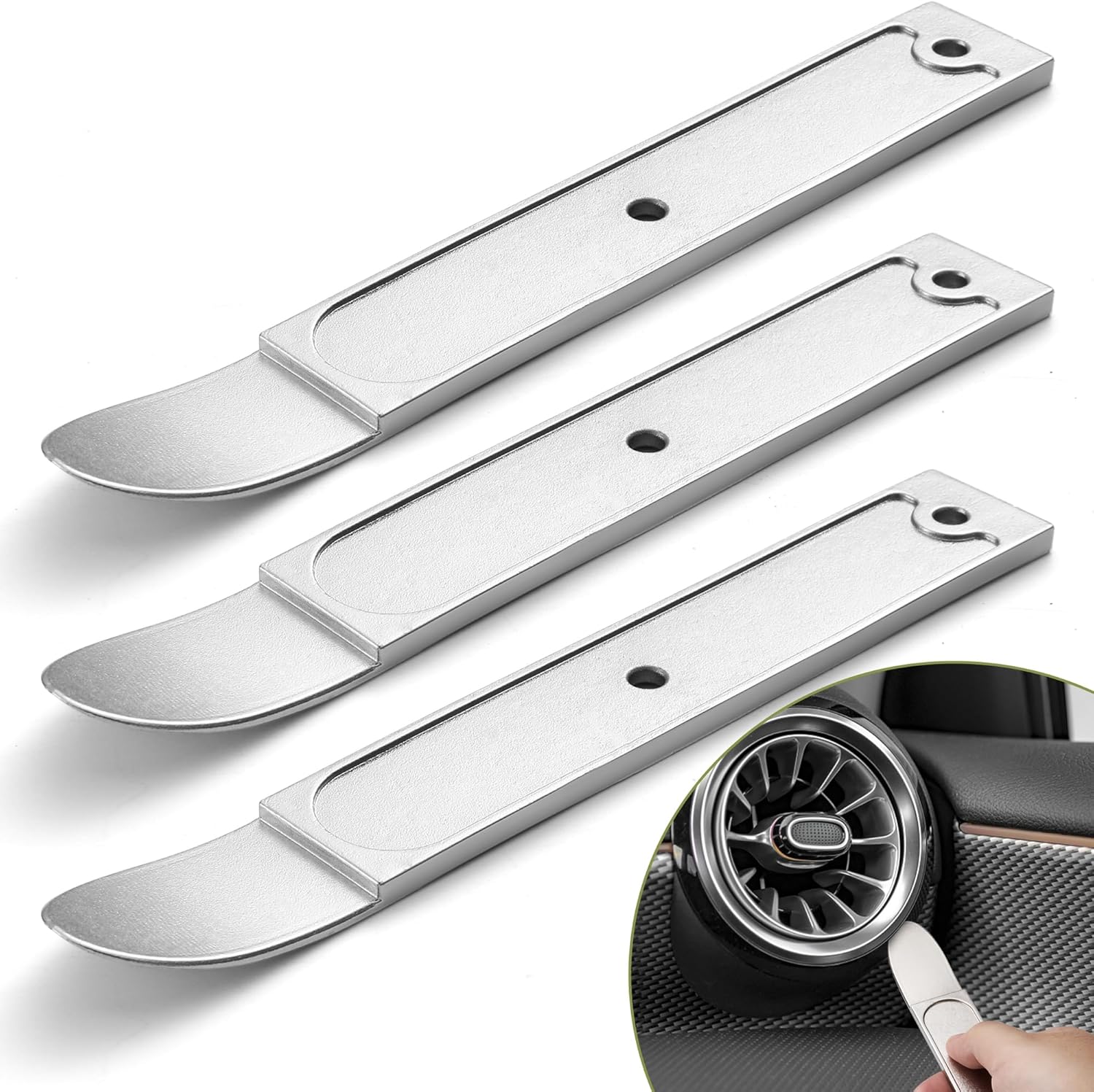 Herramienta de barra de palanca de metal, mini herramientas de palanca, panel de puerta automotriz y herramienta de eliminación de molduras para
