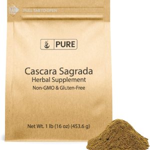 Pure Original Ingredients Cascara Sagrada (1lb) Sin OMG y sin gluten, glucósidos Pure Original Ingredients Cascara Sagrada (1lb) Sin OMG y sin gluten, glucósidos