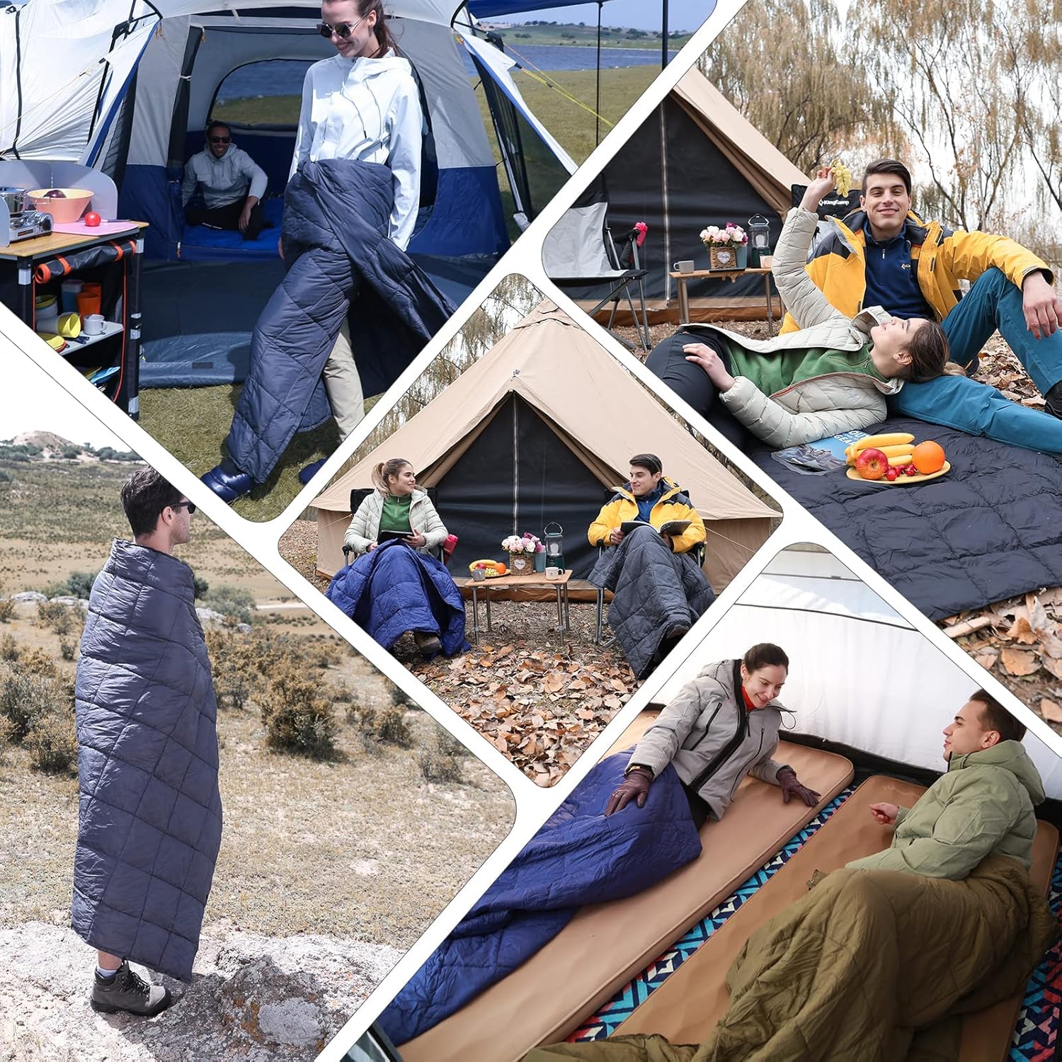 KingCamp Red – Manta ligera de viaje para mujer, ligera, alternativa de plumón, cálida, grande, compacta, portátil, impermeable, para avión,