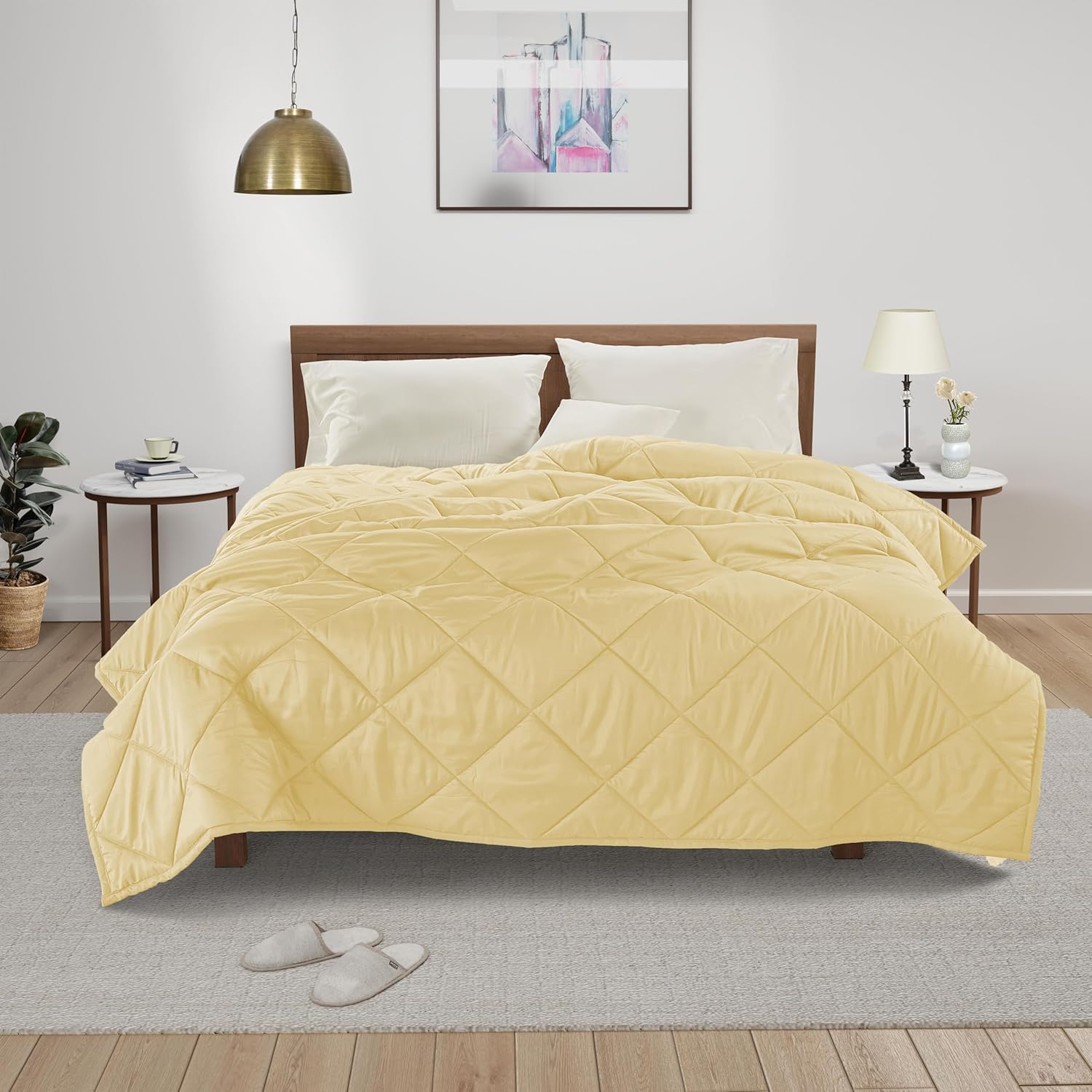LANE LINEN Manta refrescante tamaño Queen, manta Queen para cama, manta para sofá, acogedora manta ligera de verano, manta transpirable para