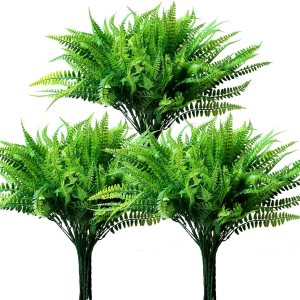18 plantas de helecho artificial para exteriores, resistentes a los rayos UV, a granel, helechos Boston falsos, hierba, mamás, arbustos verdes de 18 plantas de helecho artificial para exteriores, resistentes a los rayos UV, a granel, helechos Boston falsos, hierba, mamás, arbustos verdes de