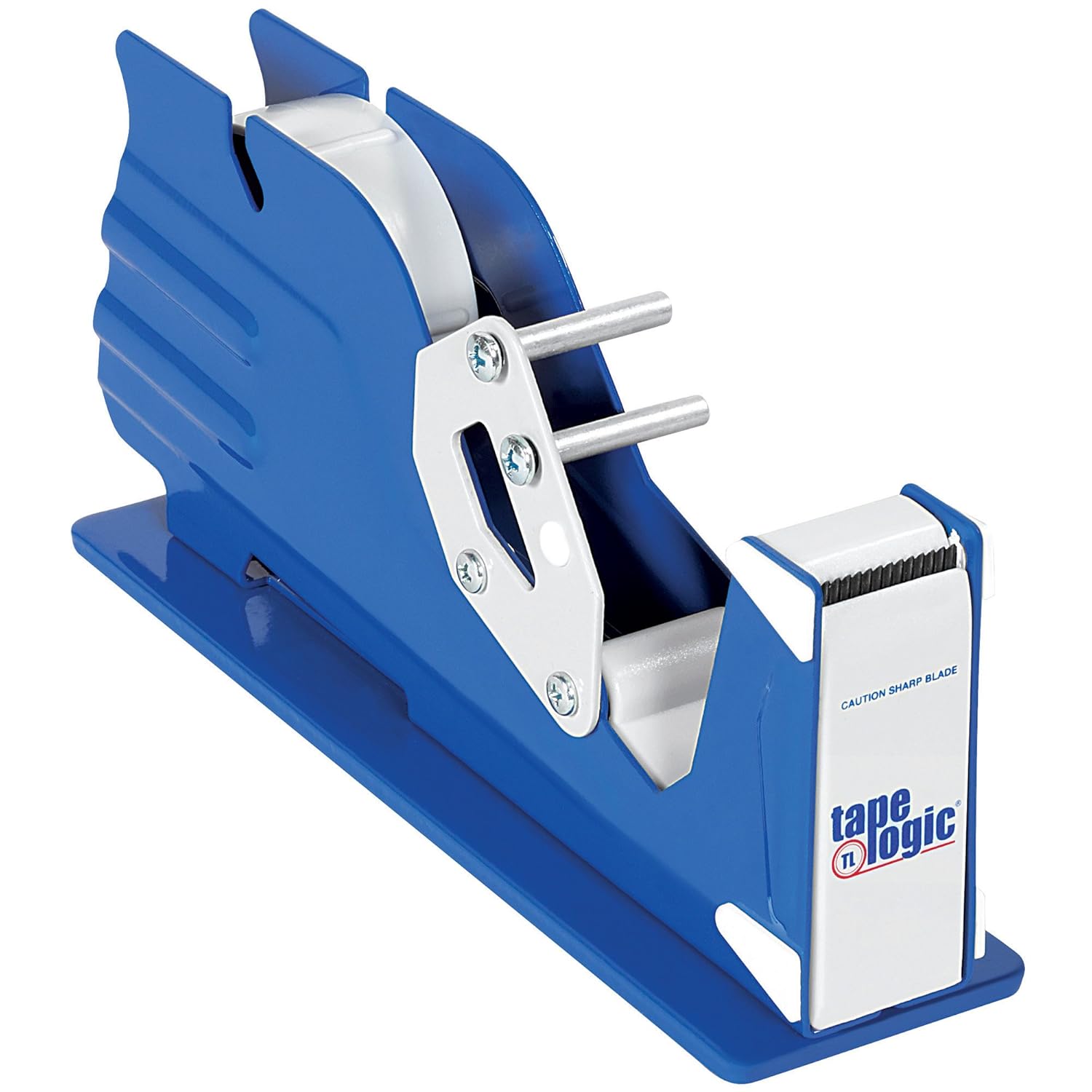 Discount Tag & Label Tape Logic Dispensador de mesa de un solo rollo, 1 pulgada, azul, 1cada uno
