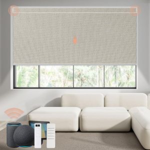 Persianas motorizadas con control remoto Canisteo – Persiana inteligente automática para ventanas 100% opacas, persianas eléctricas funcionan con Persianas motorizadas con control remoto Canisteo – Persiana inteligente automática para ventanas 100% opacas, persianas eléctricas funcionan con
