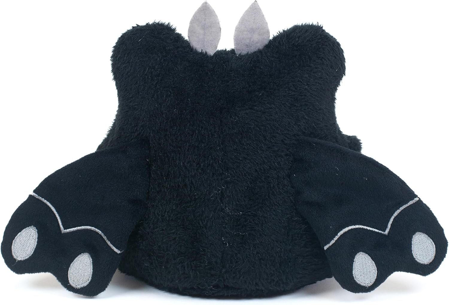 Cuddle Barn PlushGoals – Mothman Wawa The Froggie – Peluche negro suave de rana kawaii, 6 pulgadas