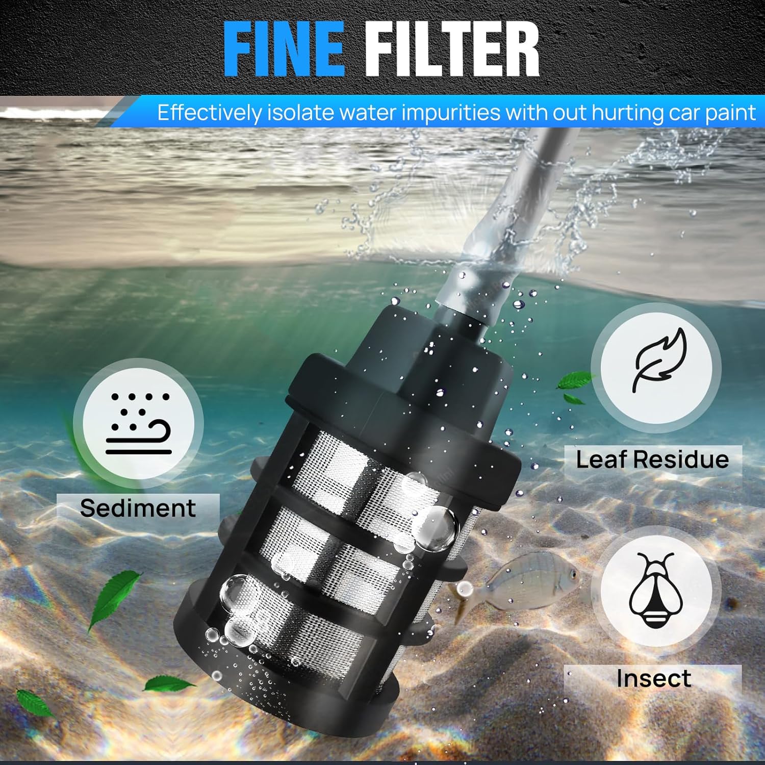 Lavadora a presión inalámbrica de 21 V, lavadora portátil a batería con filtro de espuma, tanque de agua, limpiador de boquilla ajustable 6 en 1 de