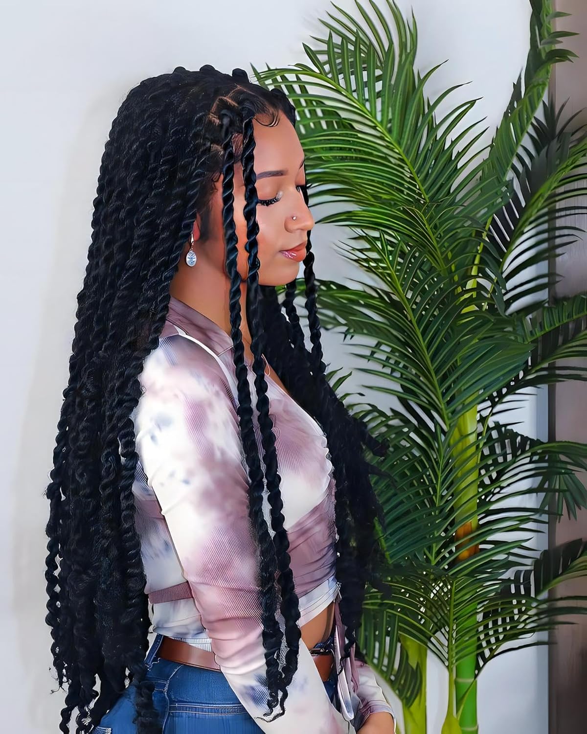 PEEKABOO Extensiones de cabello humano de onda profunda para micro trenzado, a granel, 100% cabello trenzado brasileño sin procesar, un paquete (1