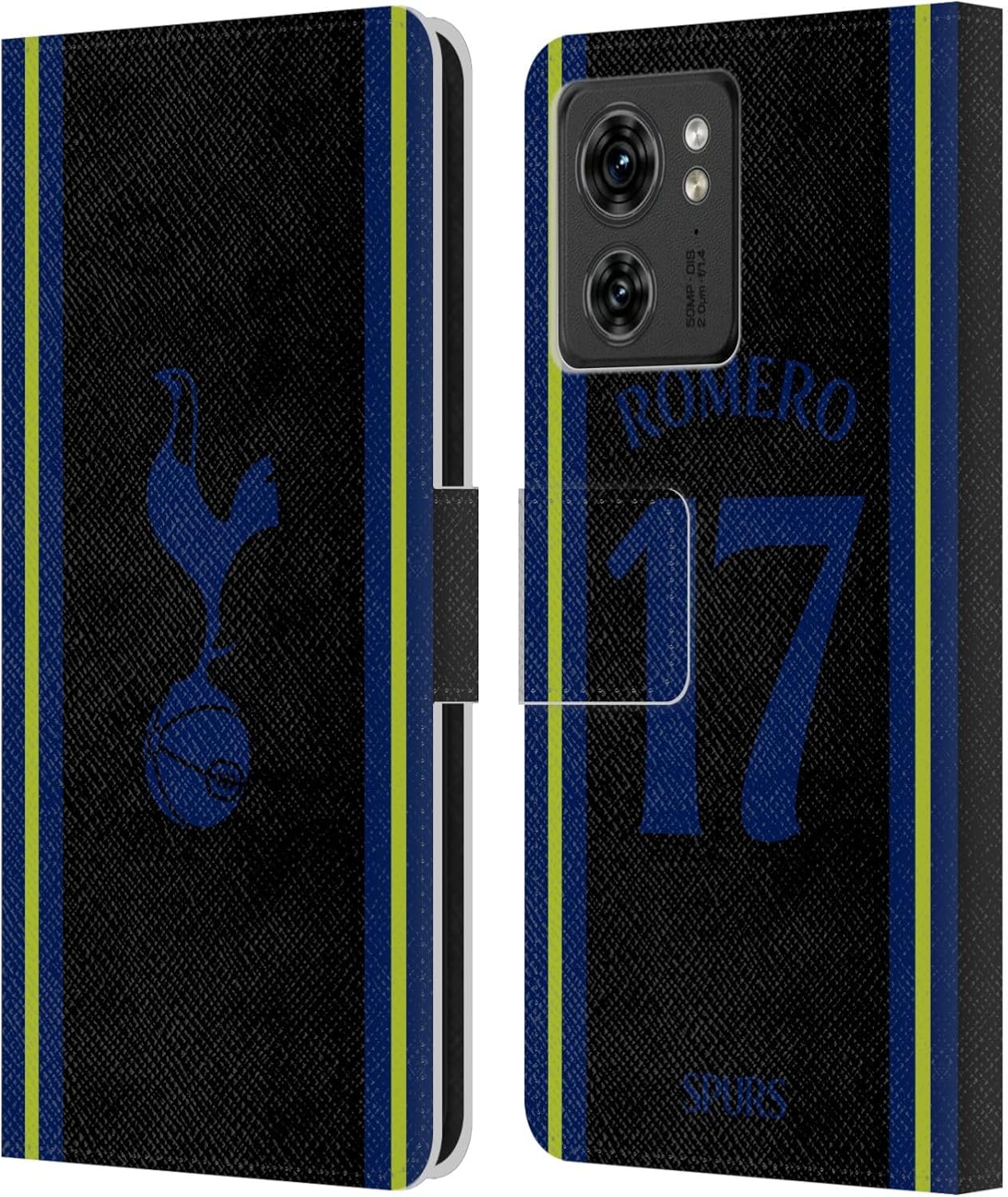 Head Case Designs Officially Licensed Tottenham Hotspur F.C. Cristian Romero 202223 Players Home Kit Leather Book Wallet Case Cover Compatible with