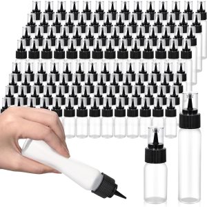 Tioncy 100 botellas de escritura, botella de glaseado exprimible, cortador de galletas, suministros de decoración de galletas, botella de plástico Tioncy 100 botellas de escritura, botella de glaseado exprimible, cortador de galletas, suministros de decoración de galletas, botella de plástico