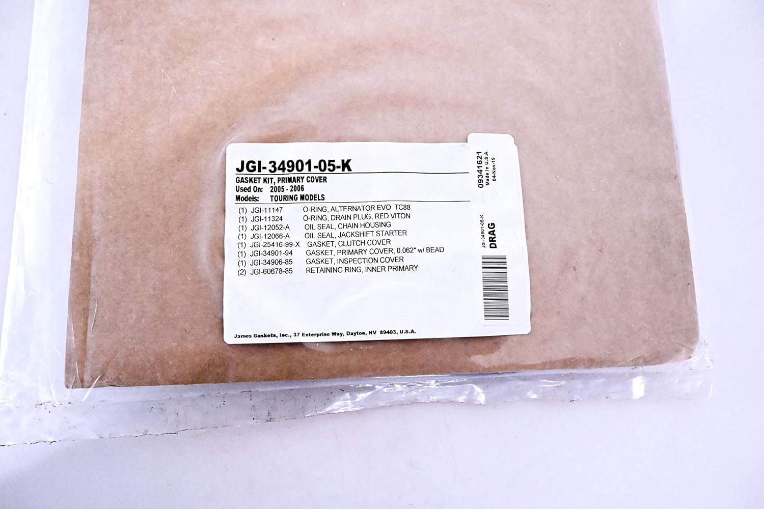 Kit de juntas de tapa primaria – JGI-34901-05-K