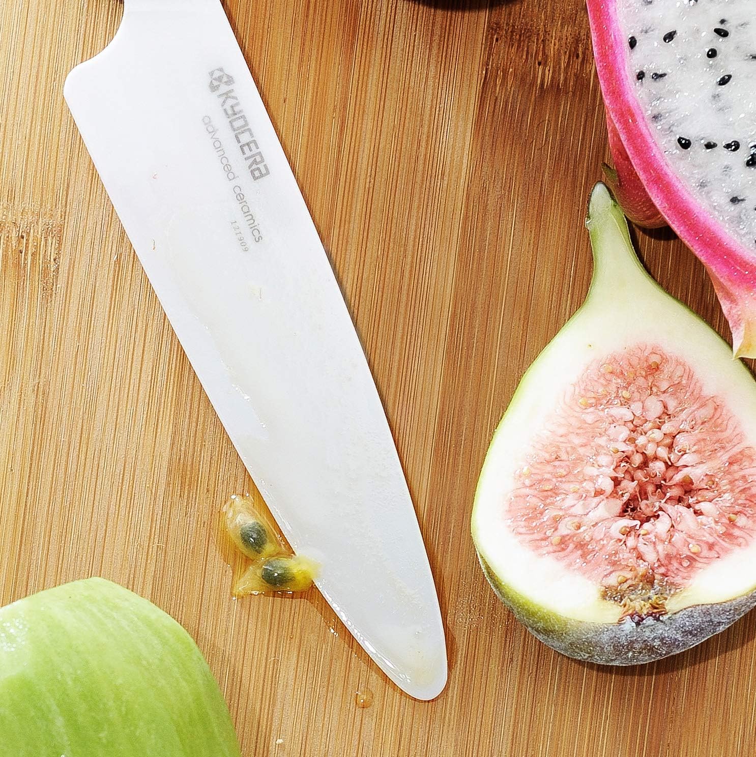 Kyocera Revolution Series – Cuchillo utilitario de 4-14 pulgadas, mango azul
