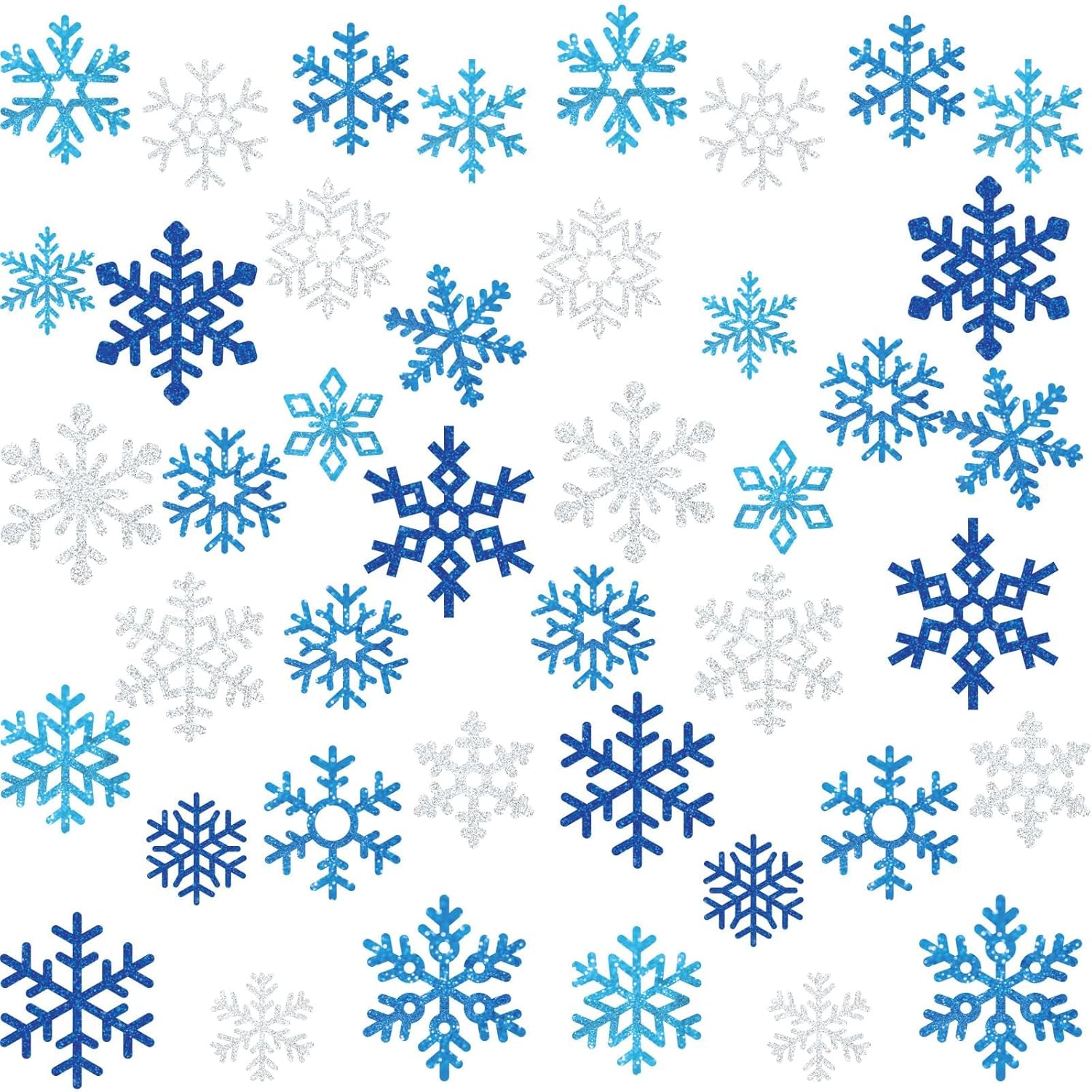 280 calcomanías temporales de copos de nieve, tatuajes temporales de invierno para niños, copos de nieve de invierno, tatuajes falsos, decoraciones
