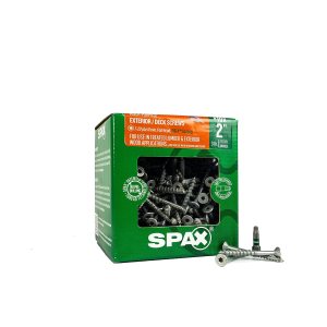 SPAX 10 x 2″ T-20+ Cabeza Plana HCR-X 3LB 277CT (Tornillo de Cubierta Exterior Recubierto) SPAX 10 x 2″ T-20+ Cabeza Plana HCR-X 3LB 277CT (Tornillo de Cubierta Exterior Recubierto)