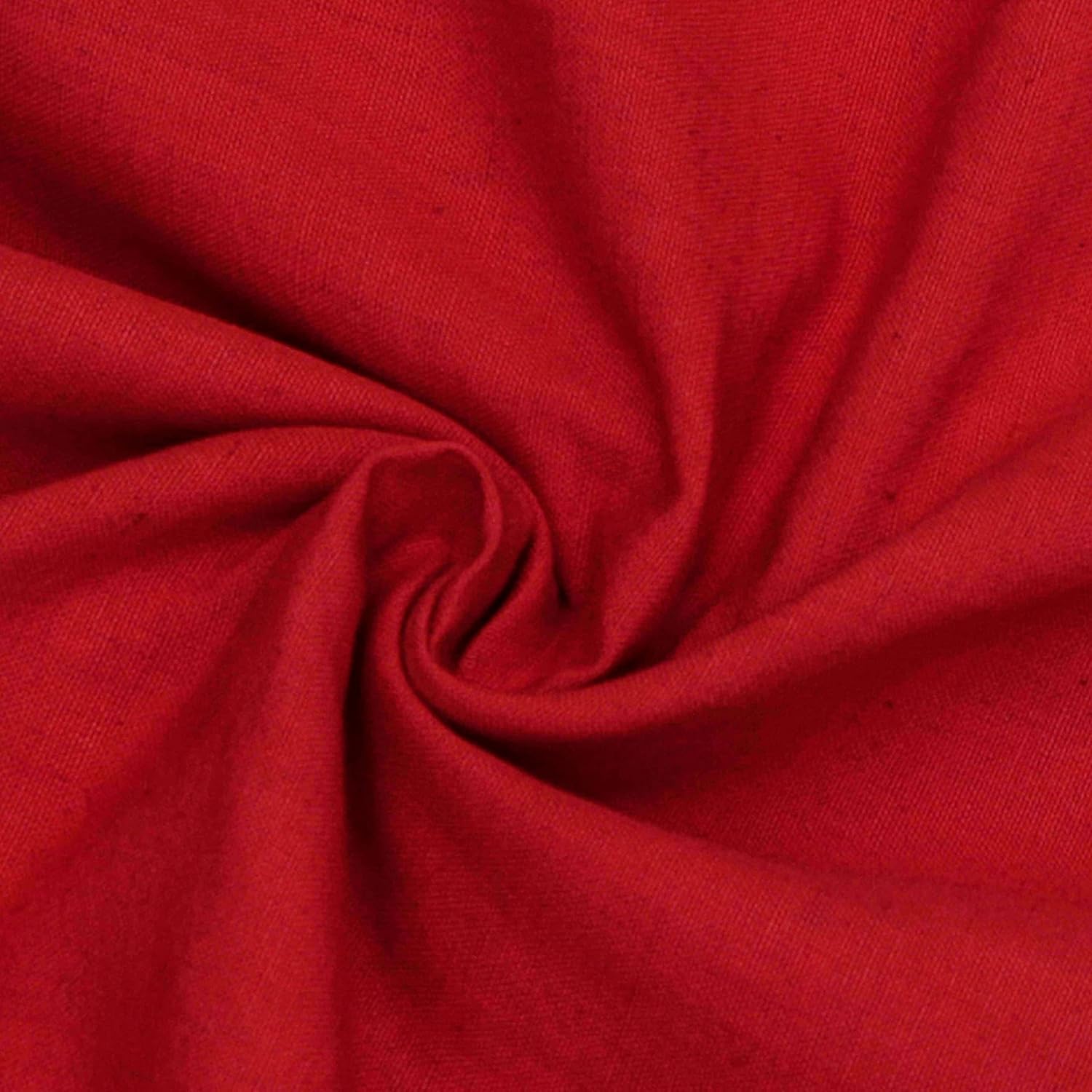 Fabric Mart Direct Tela de lino de algodón rojo por The Yard, 42 pulgadas o 42.1 in de ancho, 10 yardas continuas Tela de algodón rojo, Tela de ropa