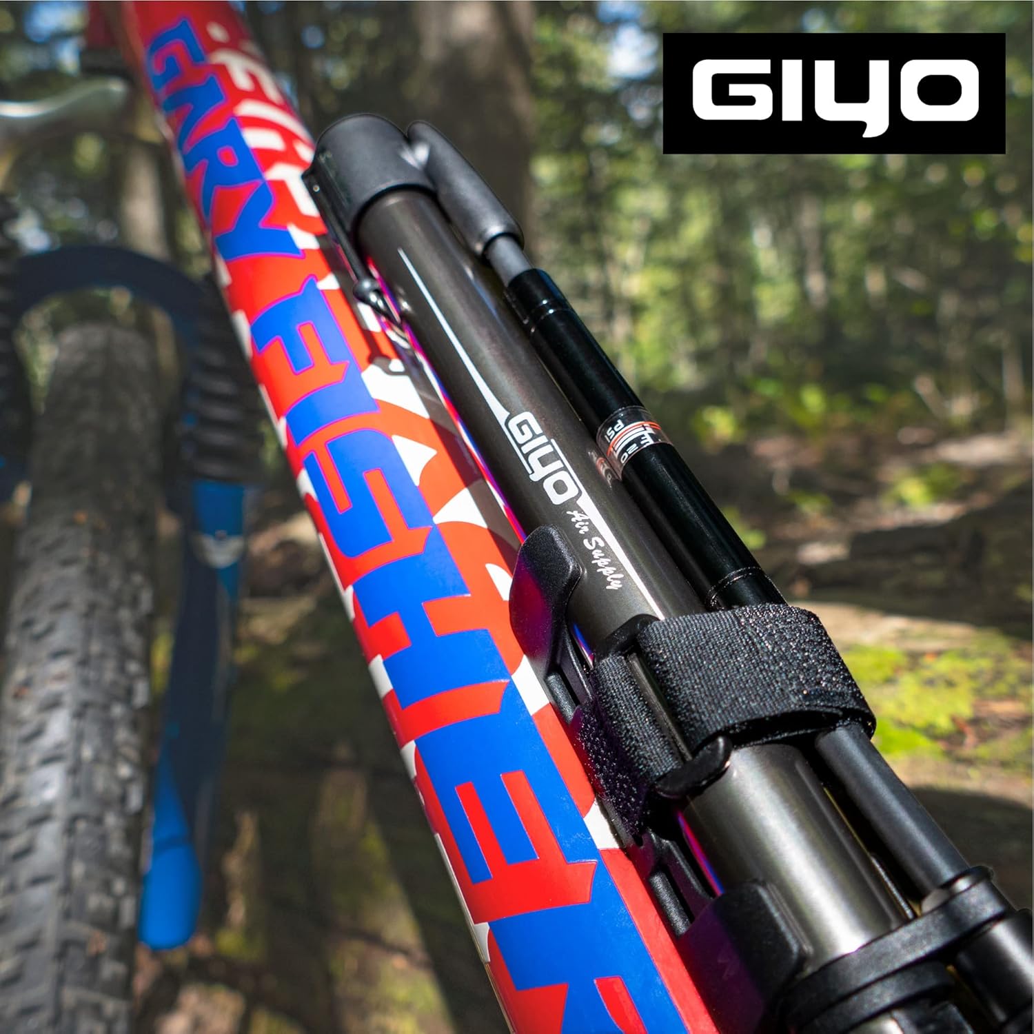 GIYO GM741 – Bomba de bicicleta de alta precisión con medidor  Bomba de piso portátil, duradera y ligera para bicicletas de montaña y carretera, 140