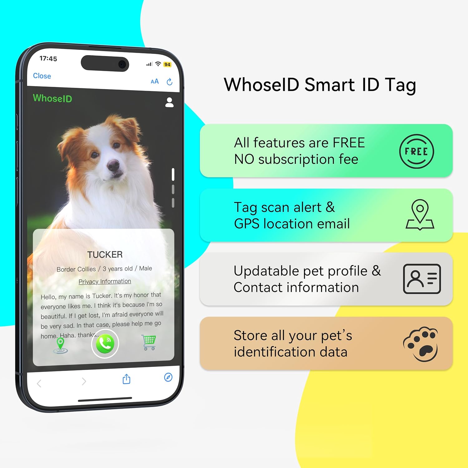 Etiqueta para gato con código QR, modificable para mascotas en línea, múltiples contactos de emergencia, etiqueta de silicona para gatos, ligera,