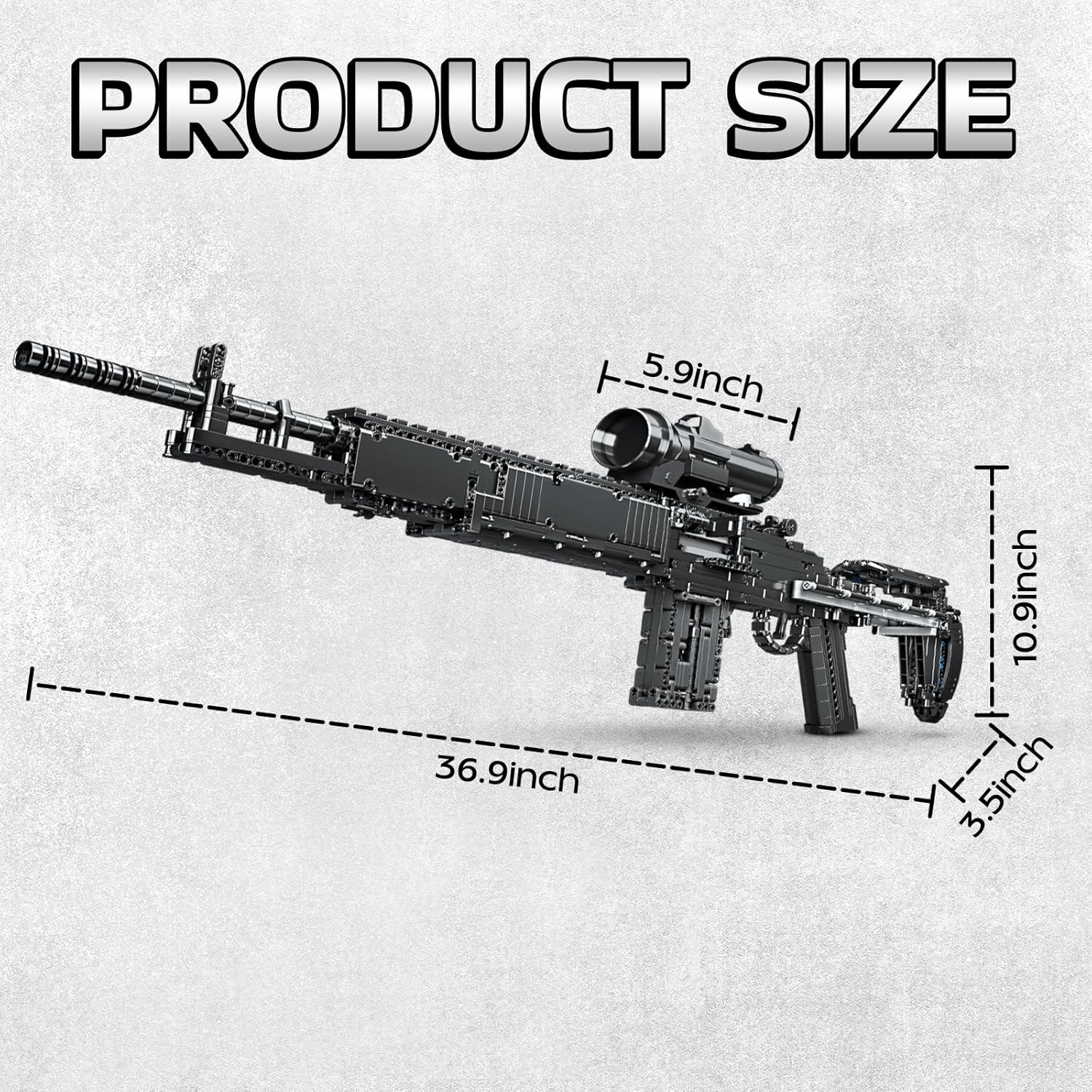 Juguete de colección de ladrillos de construcción MK14 11  1606 piezas modelo de pistola de construcción de francotirador juego de francotirador