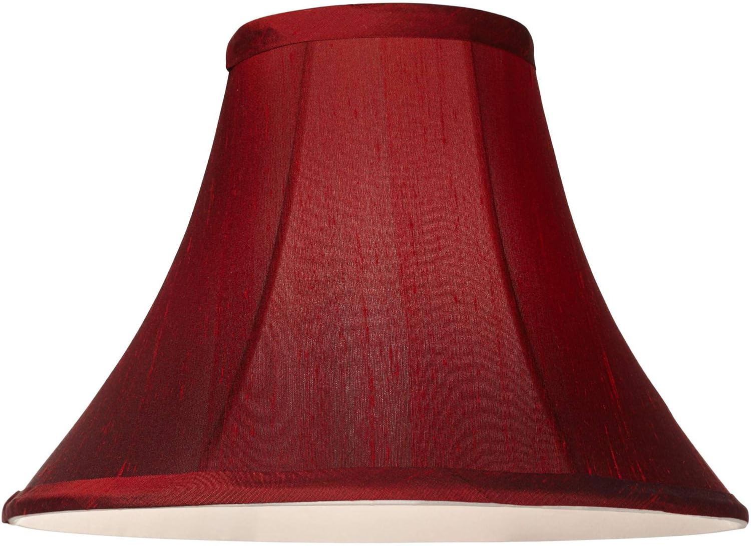 Pantalla de lámpara de campana pequeña roja profunda de 5 pulgadas superior x 12 pulgadas inferior x 8.5 pulgadas de alto x 9 pulgadas de