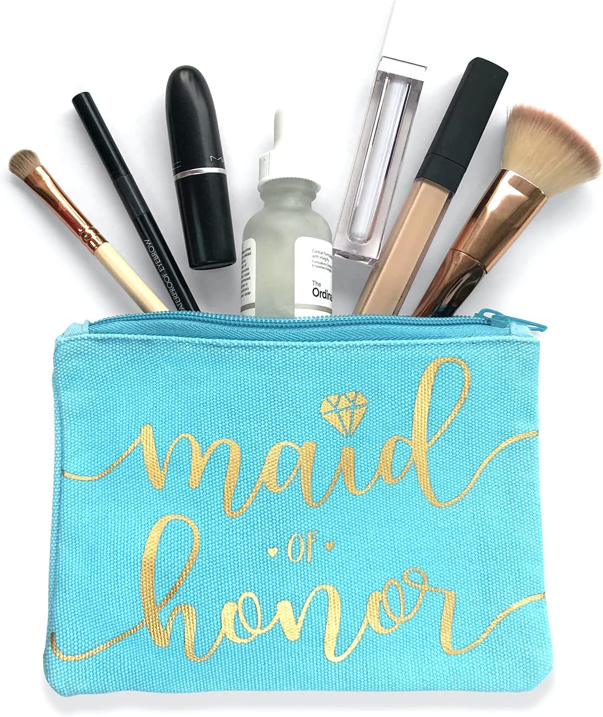 Bride Tribe – Bolsas de maquillaje para despedida de soltera, despedida de soltera, boda, bolsa de artículos de tocador, kit de supervivencia de