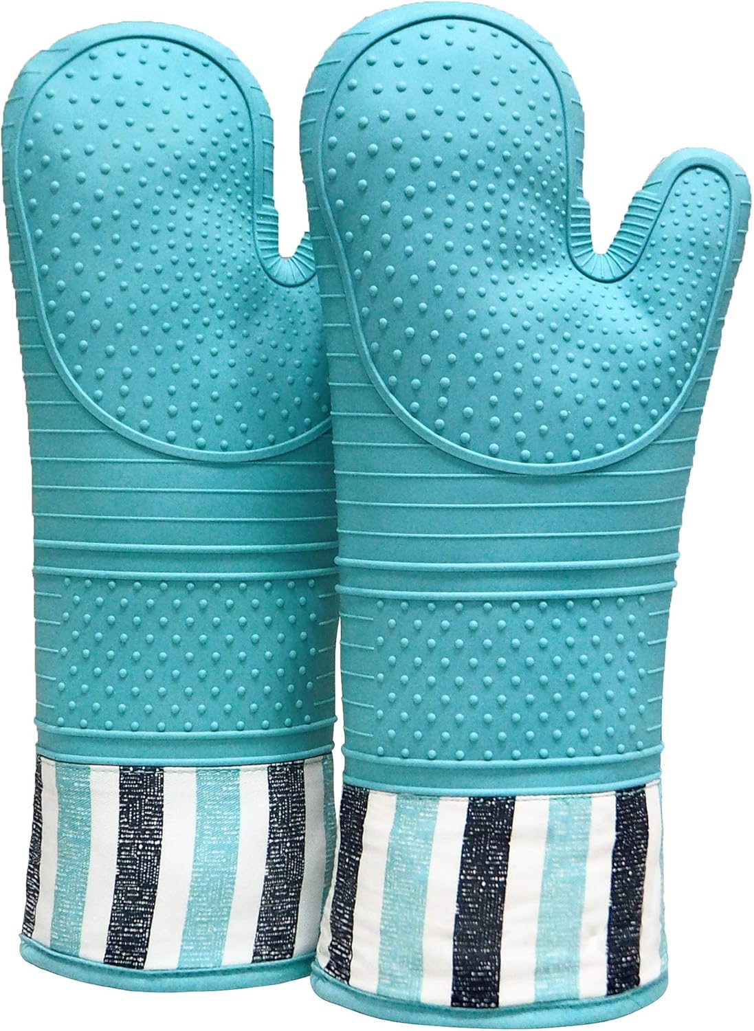 RED LMLDETA – Guantes de horno resistentes al calor de 550 grados, guantes de silicona para horno, 1 par, guantes de horno profesionales extra