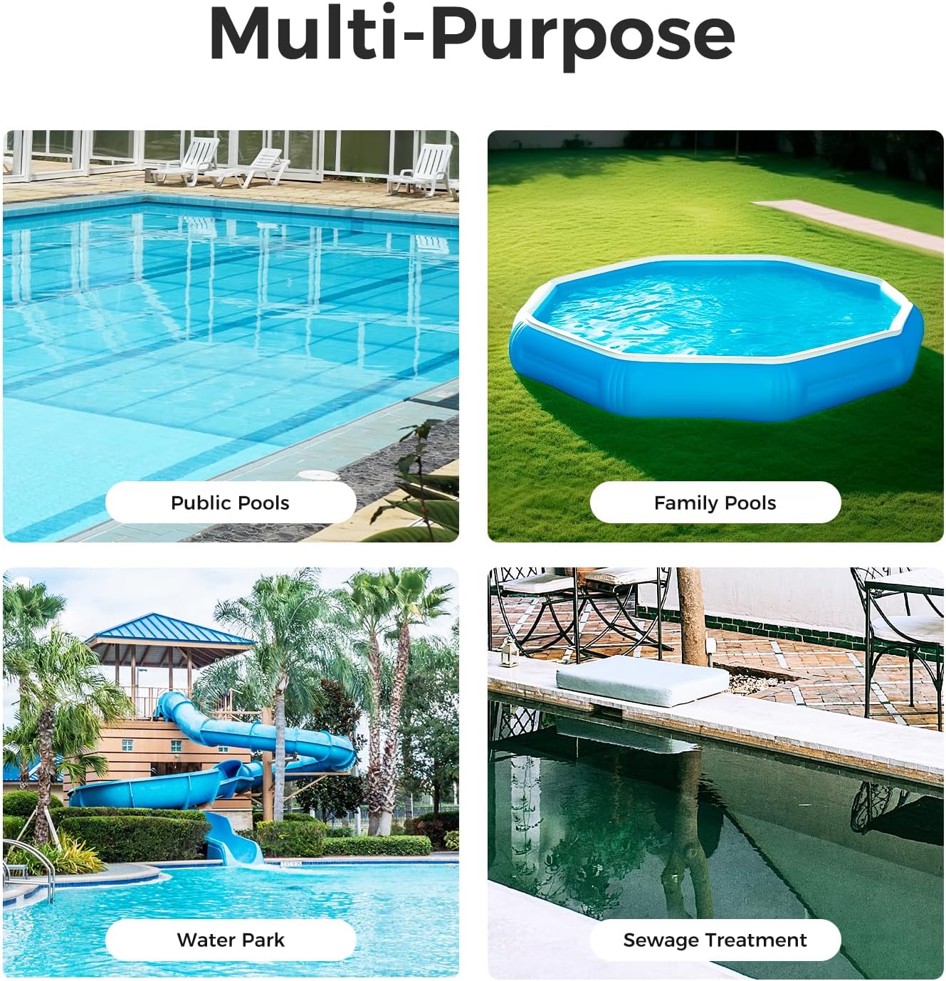 Dispensador de tabletas de piscina solo para tabletas de 1 pulgada, soporte flotante para tableta con recordatorio y 3 ajustes ajustables, flotante