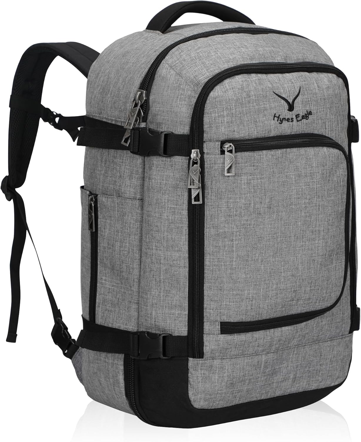 Hynes Eagle Mochila de viaje 40L aprobada para vuelo, mochila de mano para hombre, gran cabina, fin de semana, mochila para computadora portátil,