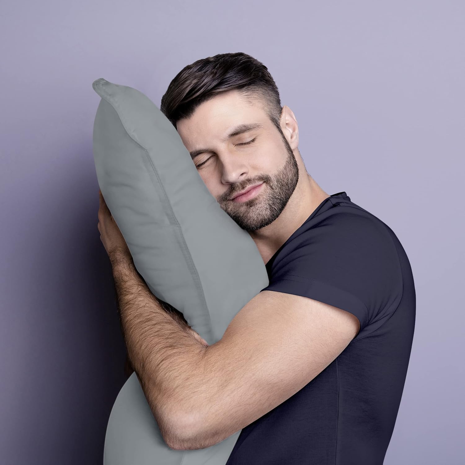 Utopia Bedding Almohadas de cama para dormir (gris), tamaño Queen, juego de 2, almohadas de hotel, almohadas refrescantes para dormir de lado,