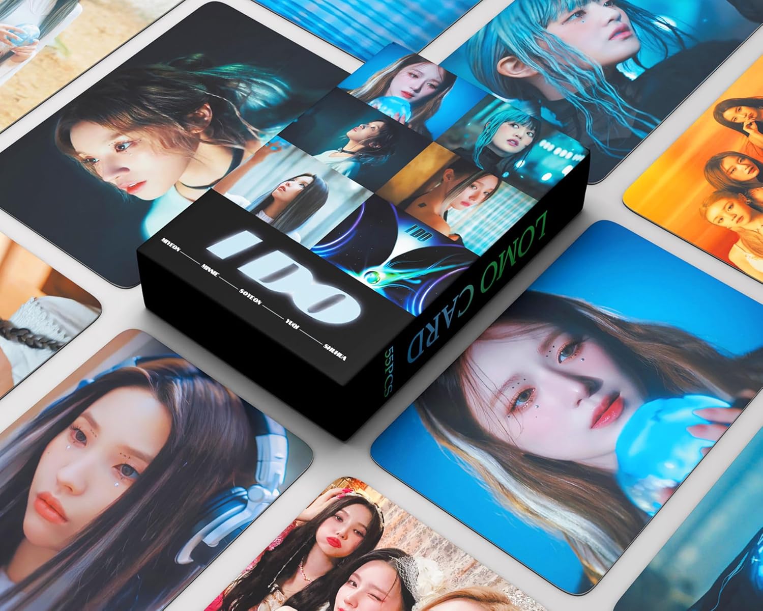 (G I-DLE I do Photocards 55 piezas 2023 (G) I-DLE Nuevo álbum I do Lomo Juego de tarjetas Kpop Merchandising Regalo para fans niños niñas y