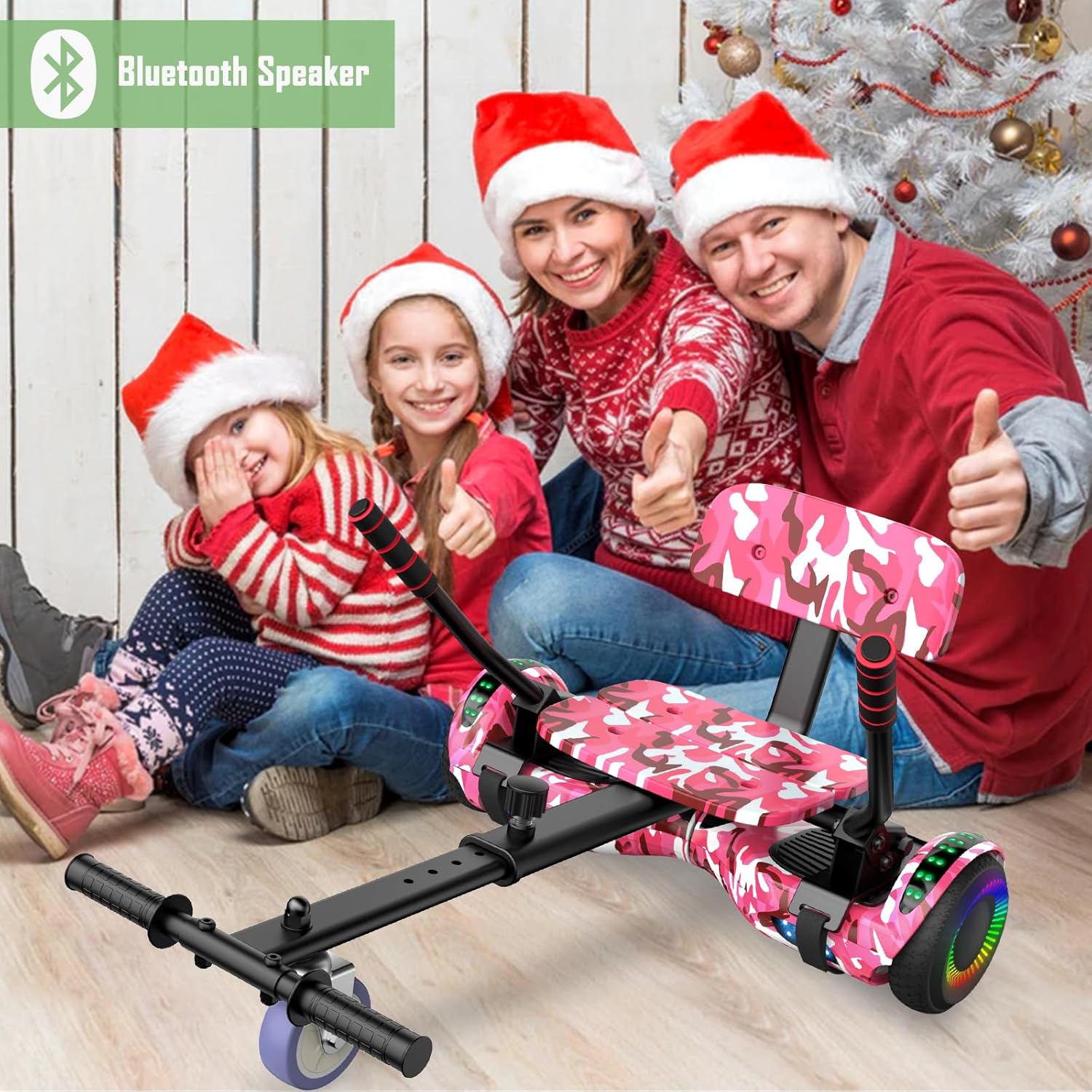 Hoverboard para niños de dos ruedas con auto equilibrio, hoverboard con luces LED  UL 2272 certificado