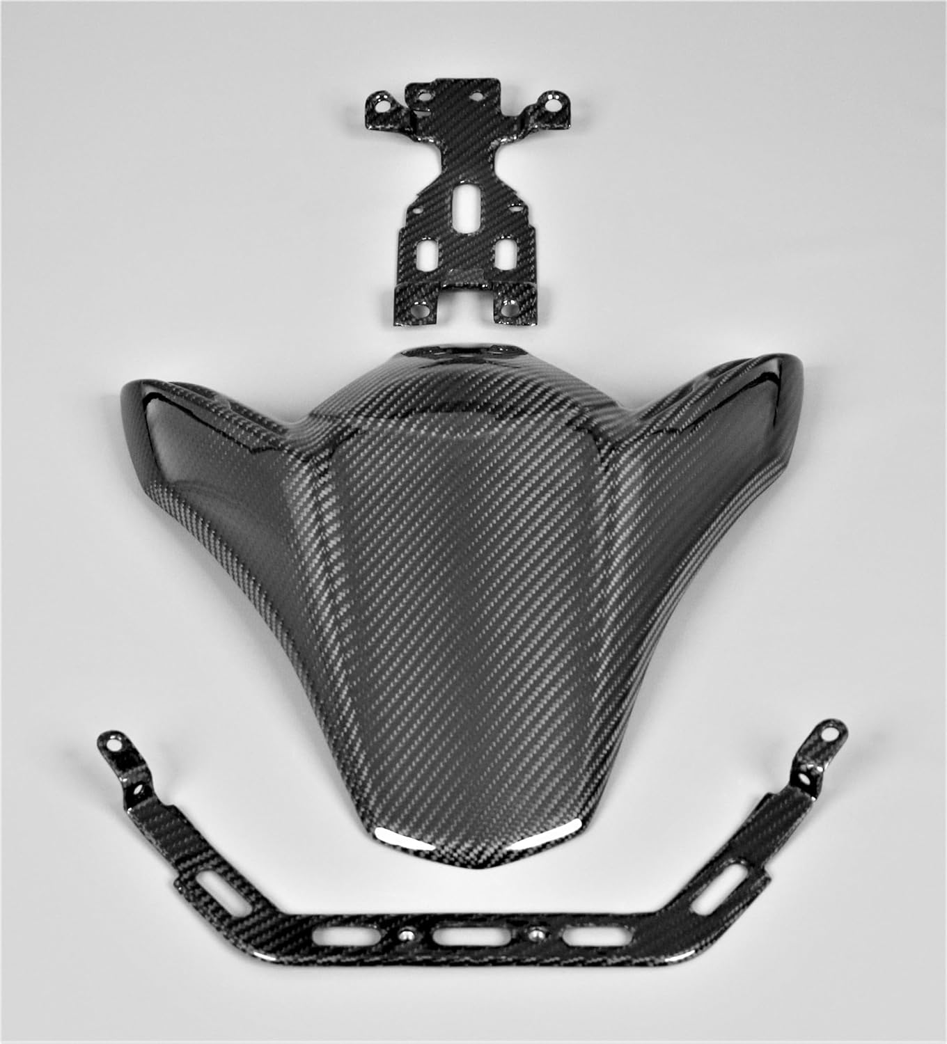 Funda de asiento de fibra de carbono con soportes para Kawasaki Z900 2017-2023