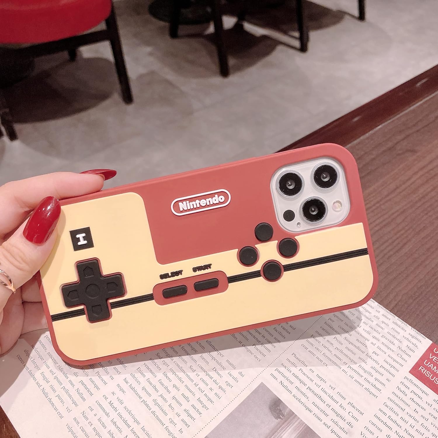 Wifantien Funda con asa de consola de juegos 3D para iPhone 11 Pro Max de 6.5 pulgadas, diseño de dibujos animados 3D para niños, adolescentes,